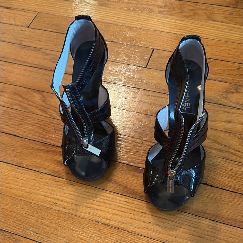 Michael Kors Black Patent Leather Heels